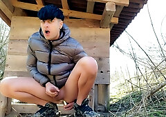 Shagging with Faux-Cock in the Cower and Yelling in the Garden