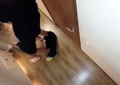 Hard anal fucking of a submissive guy and a juicy cumshot on his face
