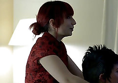 Alt les tgirl straponfucked by red-haired honey