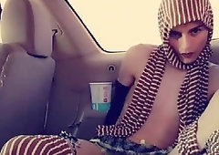 In public cross-dressing