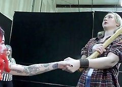 Tickle Wrestling Entertainment: Paula Bunion vs Punchy the