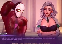 Let's enjoy some fun in Subverse with a big-boobed mom and her robot guide