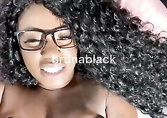 Wicked Ebony Cutie Guiding U Throughout Masturbation - Cumming Jointly With U