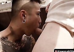 Anal prolapse fetish teen Yoshi Kawasaki gets ass stretched wide in brutal play