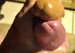 Frotting with dildo