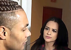 I made up an excuse for my hot neighbor to come over to my house, he just didn't know I wanted his shaft (English Subtitles)