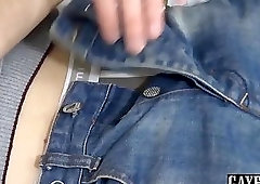 He loves the feeling of a thick uncut cock in his mouth