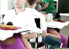 Sexy mother i'd like to fuck Kagney Linn Karter widens her legs and Brad returns the favour licking and eating her fascinating snatch after that 