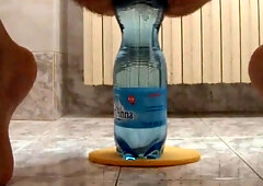 extreme ass insertion with 2 plastic bottles 4