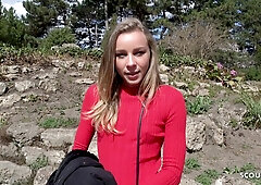 Skinny College Teenage 18+ Emily Talk To Hump At Street Casting With Angel Emily, Emily Angel And Darby Lloyd Rains