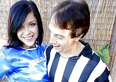 Savannah Camden slammed sideways by the ref