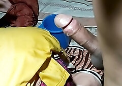 My Indian buddy gives a blow job and I fill his throat