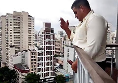 YURI GAÚCHO - GRIZZLY good-sized PRICK SHOWERING KINKY AND HAND JOB WITH GIANT CUMLOAD