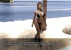 After all the hard work, it's time to relax a bit at the gorgeous beach. Myriam in a hawt swimsuit means that many eyes will be on her for sure. 