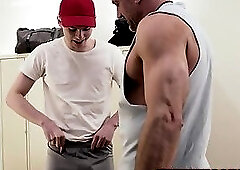 Handsome twink Ethan Tate bang hard his new Coach D Dan