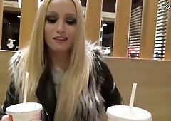 Risky oral in leather jacket and furry vest