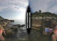 Redhead Lea Skinny Dipping And Showing Her Nude Body In Public On Vacation Risky Exhibitionist