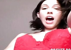 This tiny brunette hair just massive attachment for her sybian sex-toy and craves to try it out. See this slender amateur sweetheart stuffing her snat