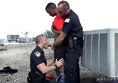 Furry masculine cop homo first-ever time Apprehended Cracking and Injecting Suspect gets to plumb the