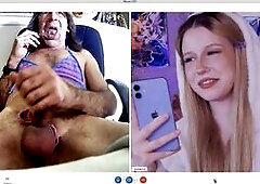 sissy gets exposed on webcam