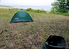 Hunt4k. horny boy found red haired tramp in the woods and pounded her roughly