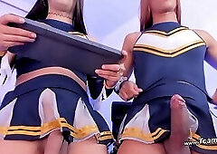 Insanely Hot Shemales Stroking Their Cocks