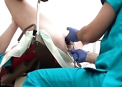 Prof. Dr. Marcus Pollack is the almost all pervert doctor in bizarre stretching of all holes. This chab workes on a female patient cuz that babe'