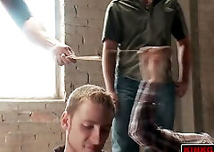 C'mon guys! Jump him, tie him up, and strip him down!