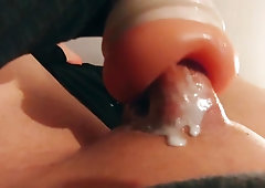 Raven LeTrap humps her fleshlight