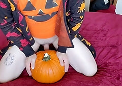 Ghost Face In The Best Halloween Special Ever, Transgirl Fucks Pumpkin