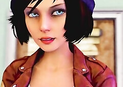 Hot Pleasant lady can't stop riding schlong at the club