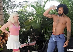 Gia Ohmy takes on neighbours huge dick