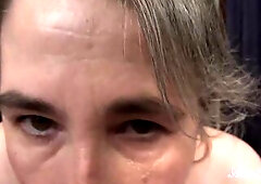 Aunt Judy's - 50yo Full-Bush Step-Aunt Grace JACKS U OFF & SUCKS YOUR JOCK