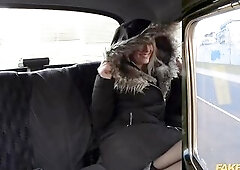 Fake Taxi Cockney driver gets his biggest ramrod in Blue Girls moist snatch