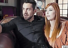 Busty trans doctor Casey Kisses shares 2 patients in a 3some