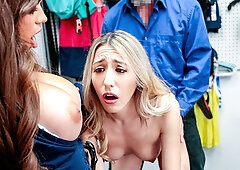 Cougar security shows how to ride prick at the office