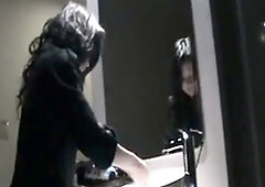 Asian Girl Uses a Bottle to Masturbate