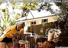 SouthernSins.com episode! What are allies for if not for making us comfy and giving the almost any intensive orgasms? Find the 4K movie scene at South