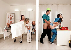 Assy babes sharing hard dick in the hospital