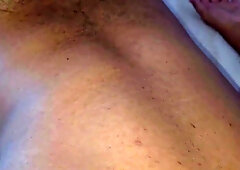 Waking up the immense dicked masculine in his sofa with that morning fuck-stick.