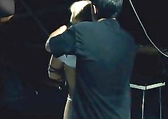 Tiny blondiie hung and then gets punished by her master