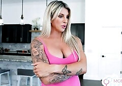 Stepmom Taylor Wild Says "Jerk off My Titties & Rub My Love button" In advance of Riding Ally Reverse Cowgirl