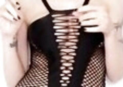 Hawt darksome beauty hair dance