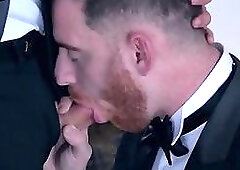 Muscle son flip flop and cumshot