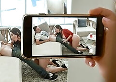 Willow Winters hasn’t seen her boyfriend in ages, and they can’t wait to fuck! One of the boyfriends neighbors has a sick house and he knew where 