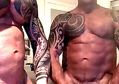 Jon Galt and Vic Rocco Jacking Off together