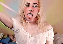 Cute submessive hotty Lori_Myaf show how that babe crave that u treat her! Using a lead and a collar and nipp clamps! This little harlots love when u 