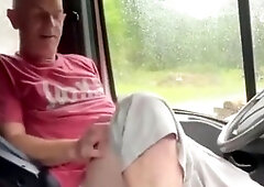 Open door flashing gets attention from a passing driver while I enjoy myself