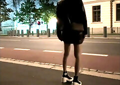 Sissy mega-bitch on the street