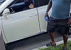 Jamdown26 - The Car Wash Attendant Cleaned My Car And Jerked Off In My Panty In The Parking Lot (kinky Hijab Bbw Ssbbw Pov)